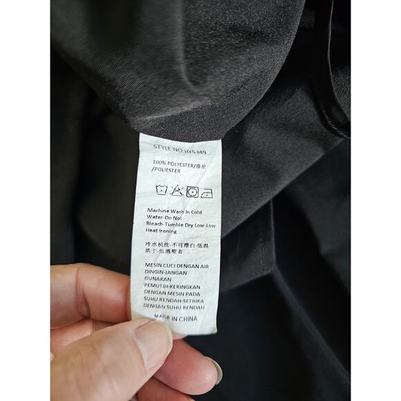 Love,Bonita Black Wrap Dress Women's Size 4 - Picture 10 of 10